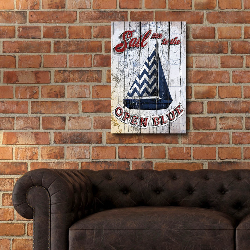 'Sail Me' by Art Licencing Studio Acrylic Glass Wall Art, 16" x 24", 24" H x 16" W