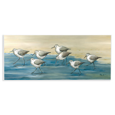 «Sandpiper Bird Flock Beach» par Paul Brent