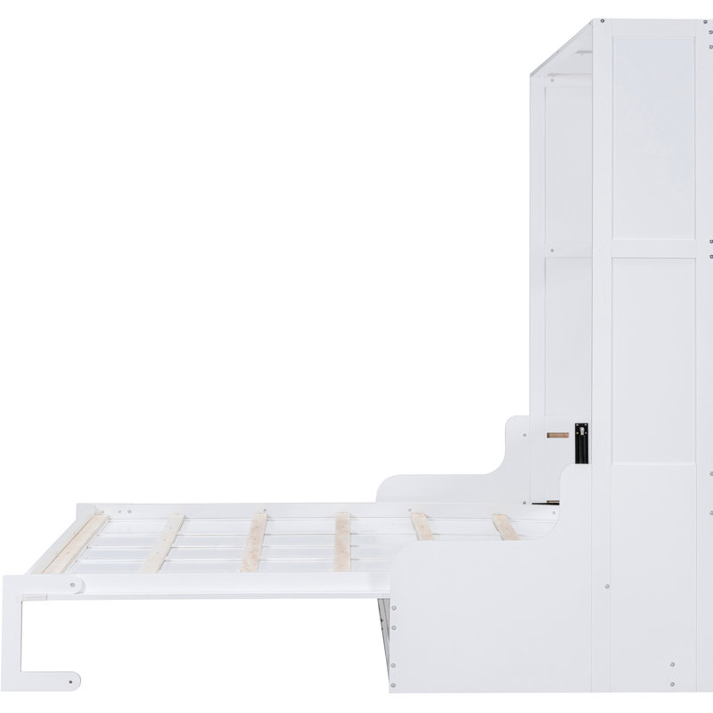 Grand lit avec coussin d'espace, blanc