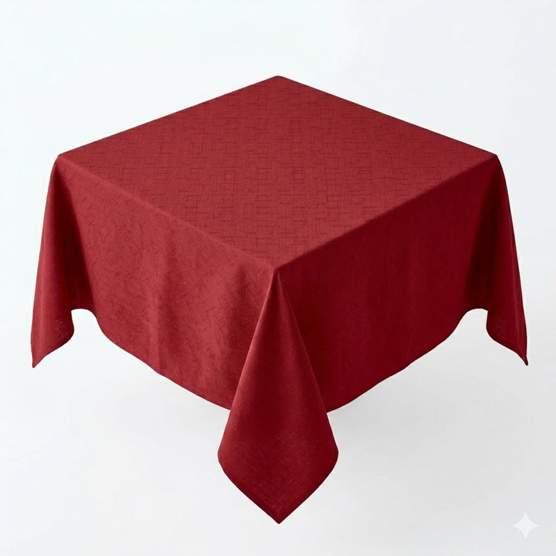 Tablecloth, 85cm W Square, Red