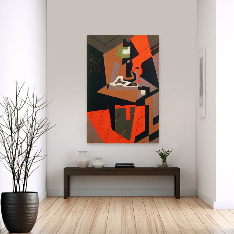 Composition abstraite contemporaine, impression murale, 60" H x 40" W