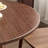 Artistic simple round solid wood dining table-104326765