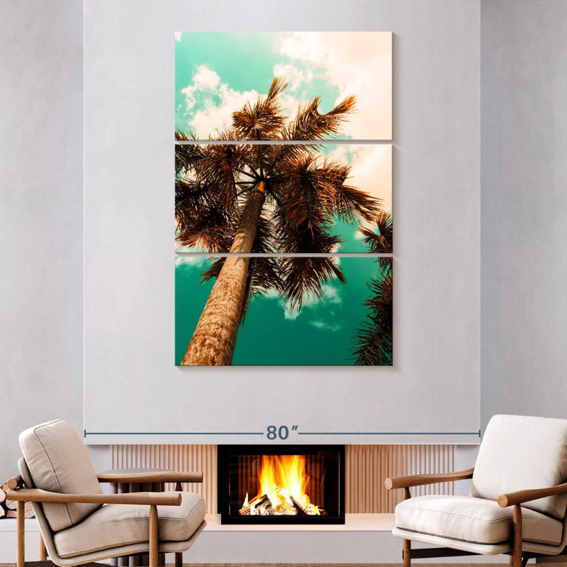 Harnek Retro Pop Palm Tree, 74" H x 48" W