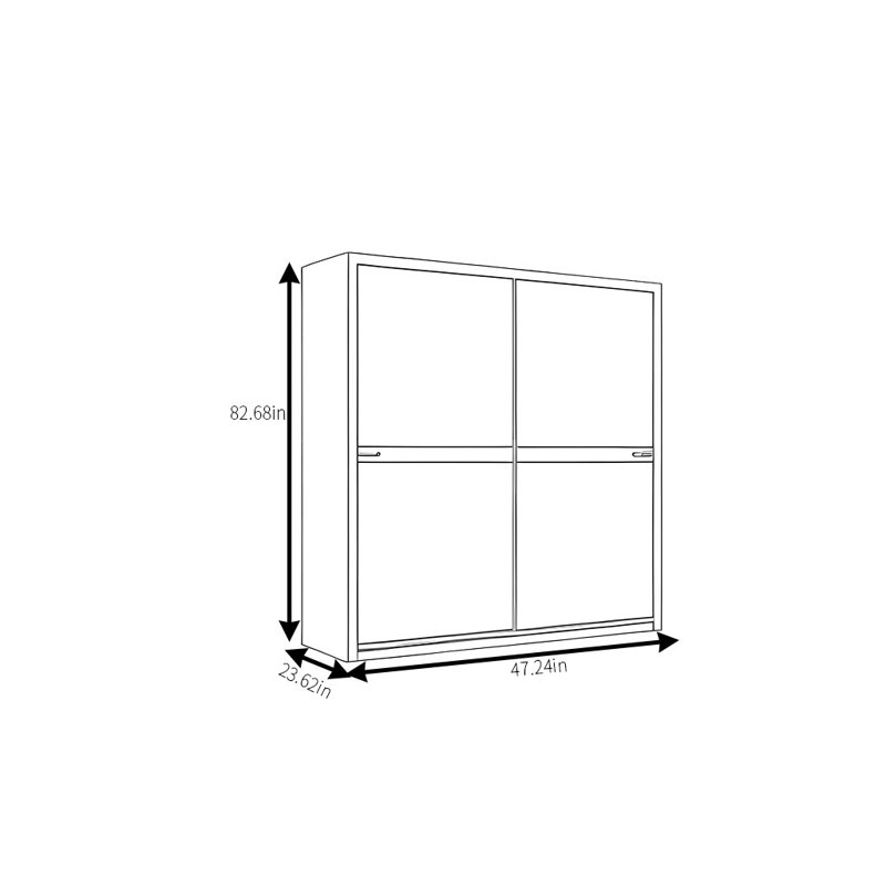 Armoire luxueuse et simple, H 83 po x l 47 po x P 24 po