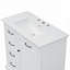 Meuble-lavabo mural flottant avec dessus en pierre frittée, lavabo en céramique et portes doubles en sergé, solution de rangement durable et élégante-118401308