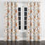 Rideaux à motif floral - Rideau à œillets orange Boluwaduro - 1 panneau-586518365-586518352