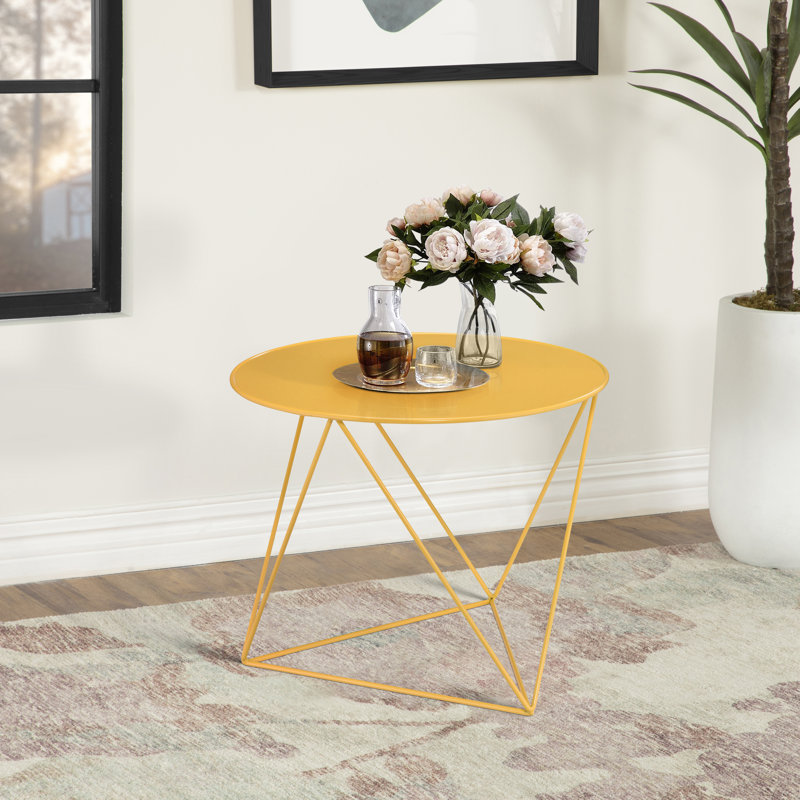 Table de bout Salas, Jaune
