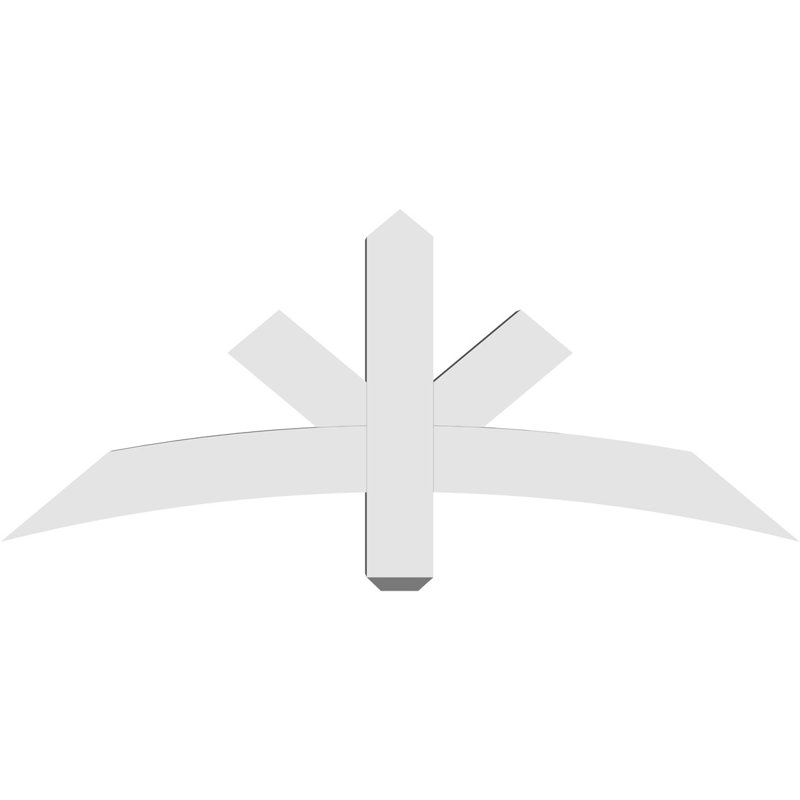 Support de pignon Alberta Alberta, H 20 po x l 48 po (pas: 10/12), P 4 po x F 4 po, PVC