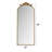58"X24" Arched Full Body Mirror With Vintage Ornate Carved Applique On Top, Hanging Wall Mounted Mirror, For Living Room Bedroom Retro Home Decor Mirror