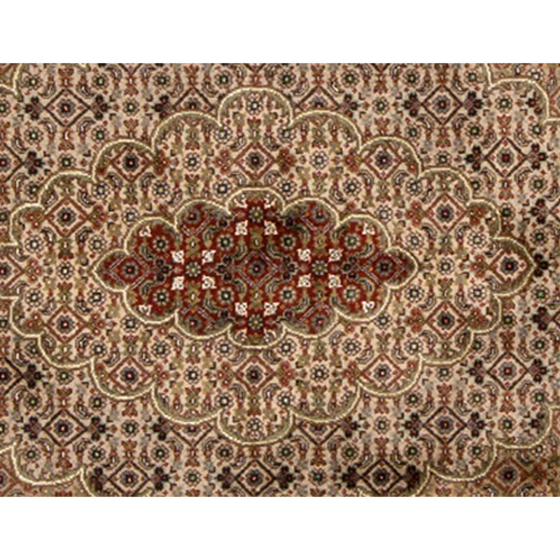 Handmade Silk and Wool Area Rug