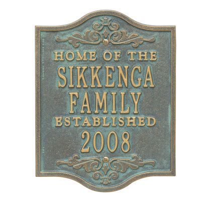 Buena 5-Line Wall Address Plaque