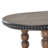 Chirillo Wood Oval Spindle 1 Shelf Brown Console Table with Beaded Edges