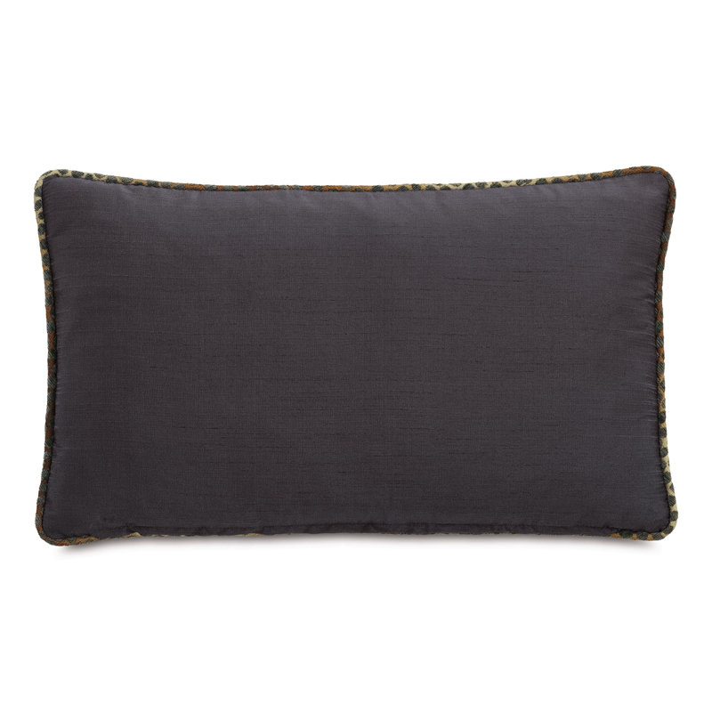 Housse et insert de coussin en polyester Priscilla couleur cacao Wayland, Rectangle H 13 po x l 22 po