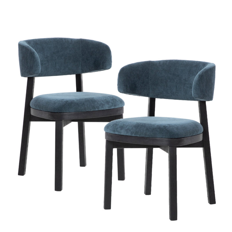 Chaise rembourrée Pacey, Bleu