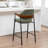 Devane Upholstered Counter Stool With Armrest-123161737