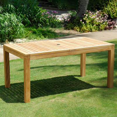 Audre Rectangular Teak Outdoor Dining Table