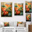 Feuillage tropical orange et vert I-1815982027-1815981874