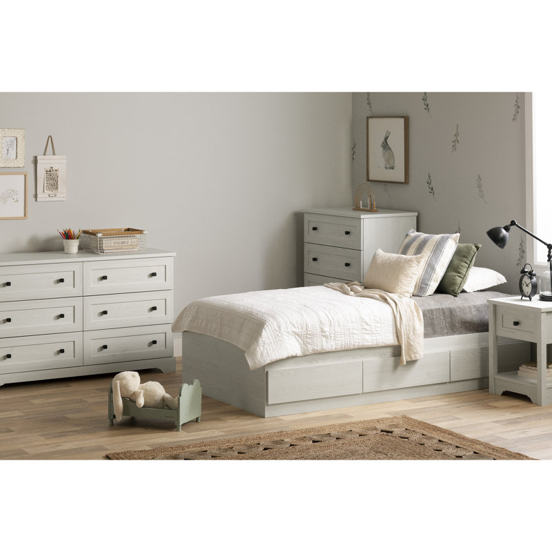 19'' W Nightstand, White Pine