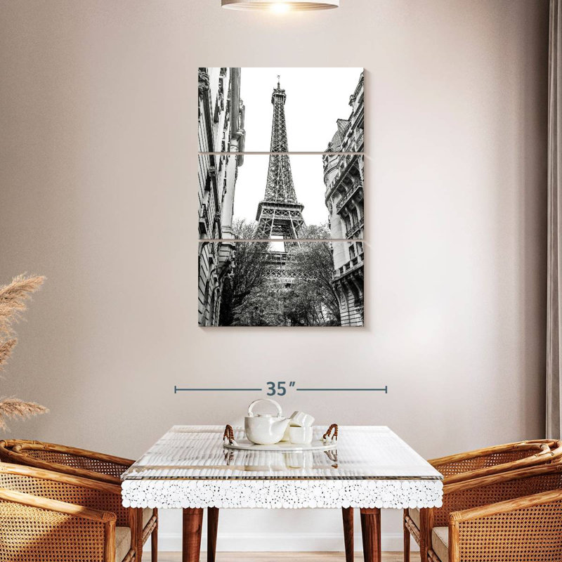 Nicci Monochrome Eiffel Tower I, 45" H x 28" W