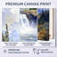 "Canadian Rockies", art mural sur toile de montagne cascade-437524280-437524230
