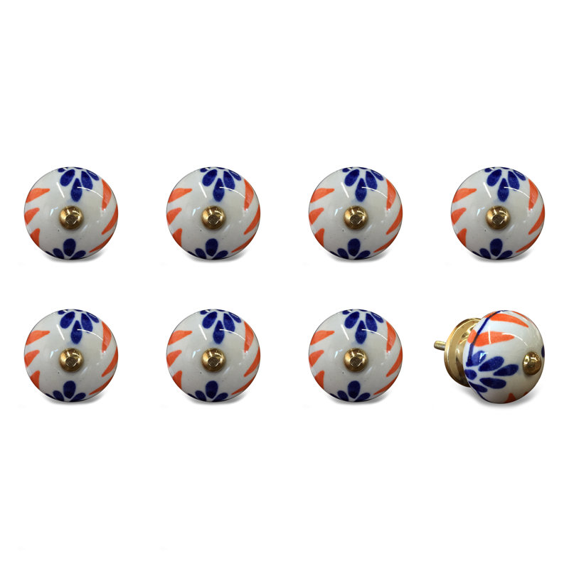 Hand Painted 1.5" Diameter Mushroom Knob Multipack