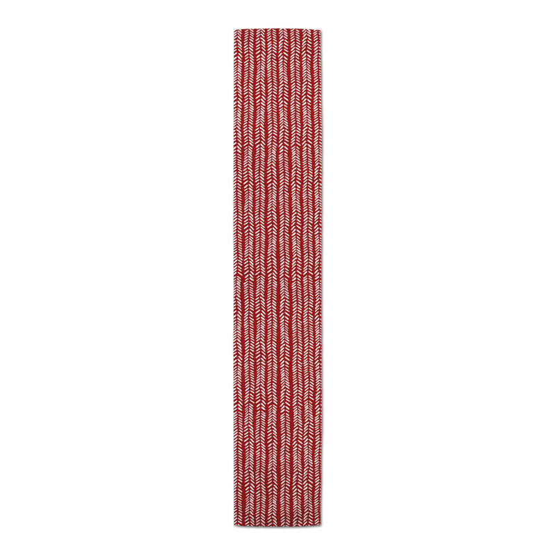 Chemin de table Brealle, 72 po x 16 po, Rouge