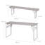Kids 3 Piece Solid Wood Rectangular Activity Table and Bench-95804805