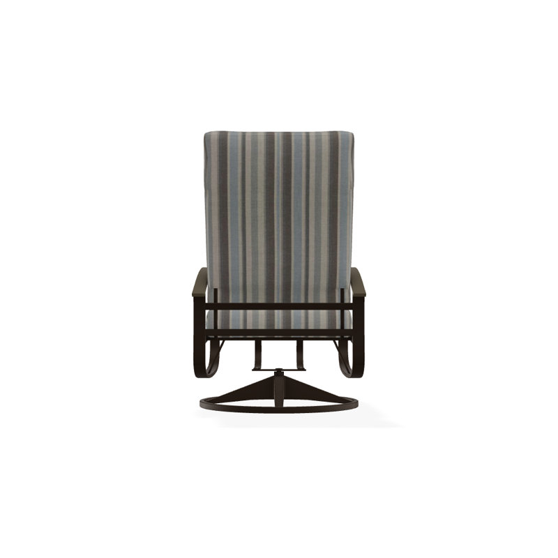 Chaise berçante pivotante réglable avec coussins Askar, Aperçu de nuage, Bois de plage P40, Kona texturé