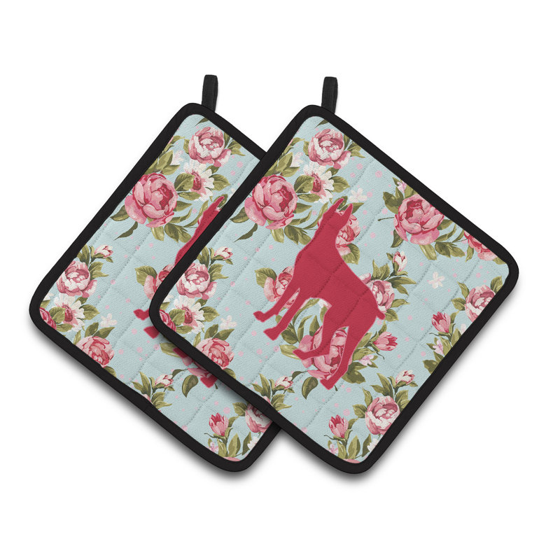 Red Barrel Studio® Floral Polyester Potholder