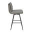 Upholstered Faux Leather Bar Stool
