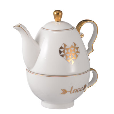 Latitude Run® Bamberg Geometric Teapot