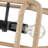 Deltana 4-Light Semi-Flush In Matte Black With Natural Raphia Rope