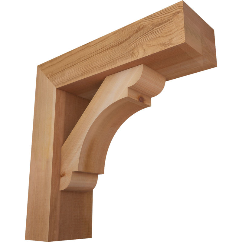 Support de bloc olympique avec entretoise décalée, 18 po x 18 po, Cèdre rouge occidental de l 5 1/2 po (lisse)