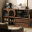 Meuble télé et rangement modulaire en bois massif