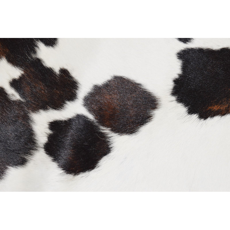 Tapis brun en cuir de vache véritable Northpoint