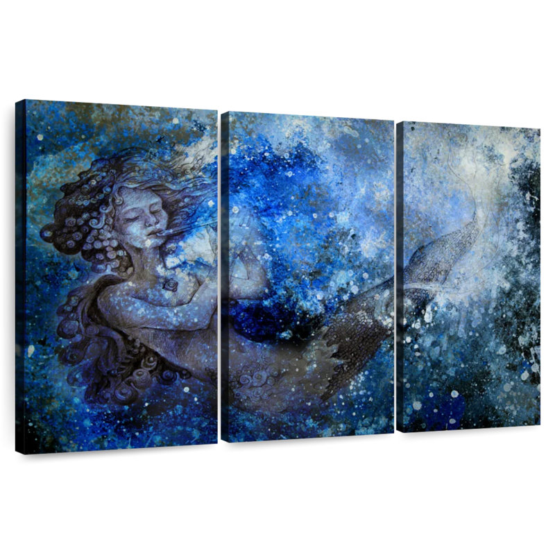 Kelan Abstract Mermaid, 20" H x 33" W