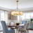 24"/ 31"Dimmable LED Drum Alabaster Chandelier Brass Pendant Lights For Dining Room-917483233-916560376