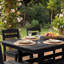 Ensemble repas d'extérieur 7 pièces en PEHD | 1 table + 6 chaises | Résistant aux intempéries, stable aux rayons UV et écologique-983341738