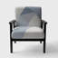 Fauteuil d'appoint rembourré Mid-Century