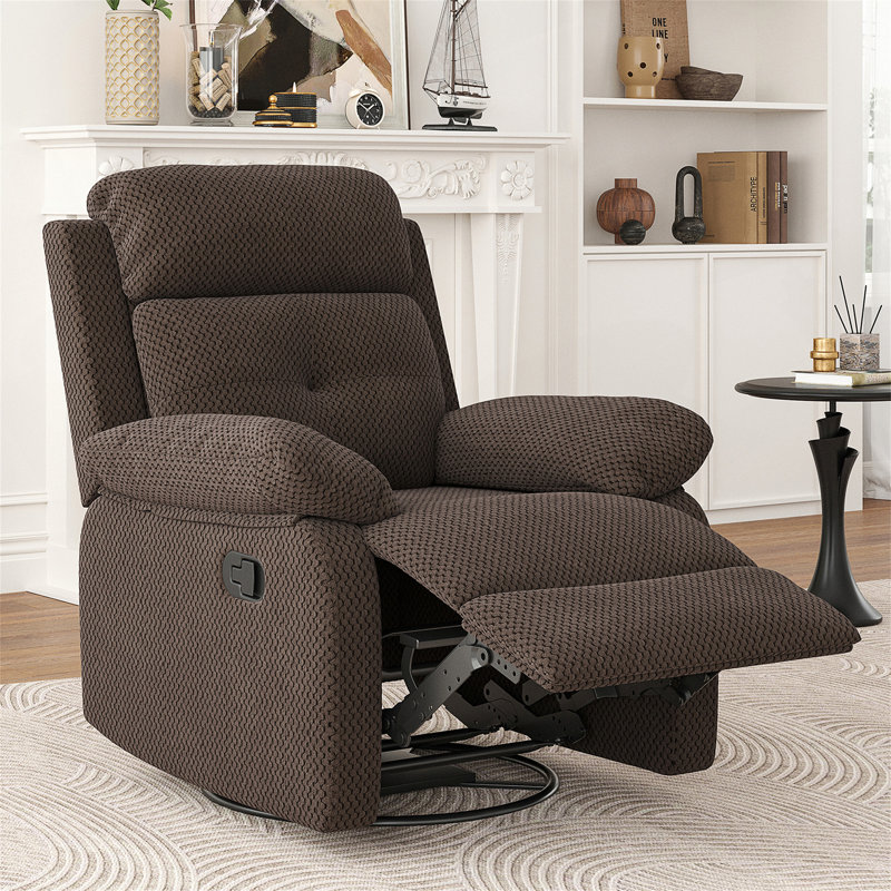 Fauteuil inclinable et pivotant compact pour les petits espaces, idéal pour les adultes, confortable et peu encombrant