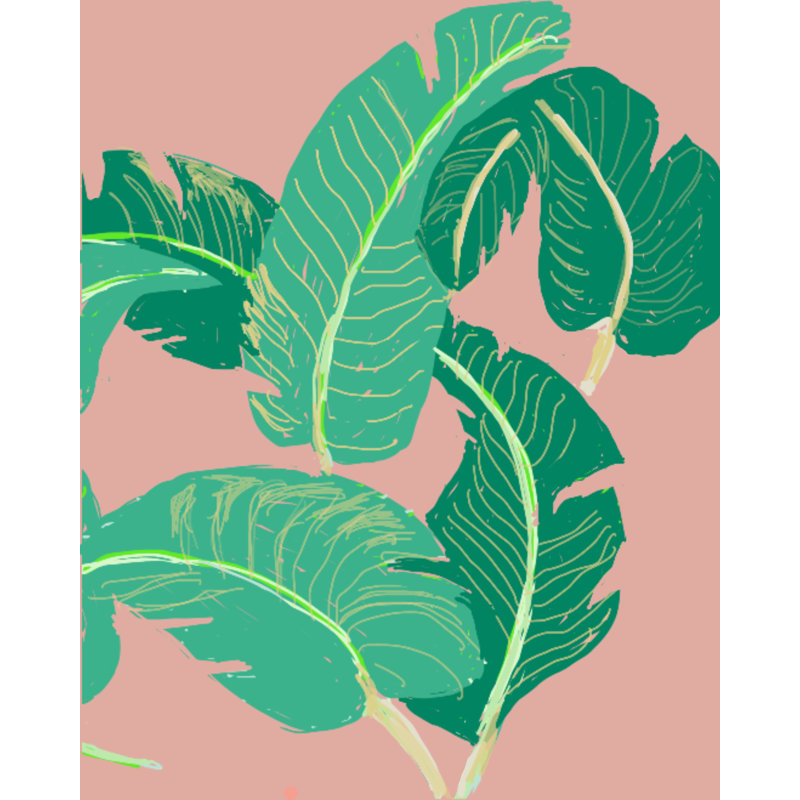 Hotel Leaves Print by Deborah Blum