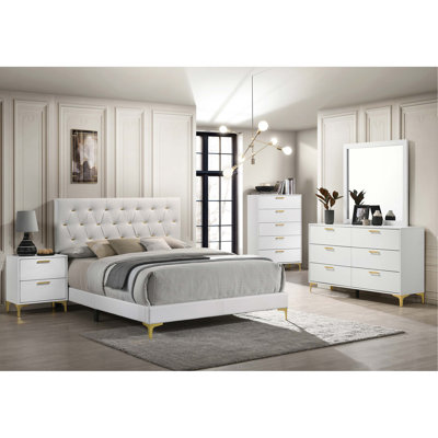 Upholstered Panel Bed