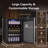 4.4 Cu.ft Mini Fridge Beverage Refrigerator, 37 Bottle/145 Can Capacity, Touch Button, 32°F-61°F, Low Noise <38dB, LED Light, Removable Shelves