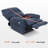 Lay Flat Power Recliner Chair with Heat and Vibration, Infinite Position, Faux Leather-1724223048