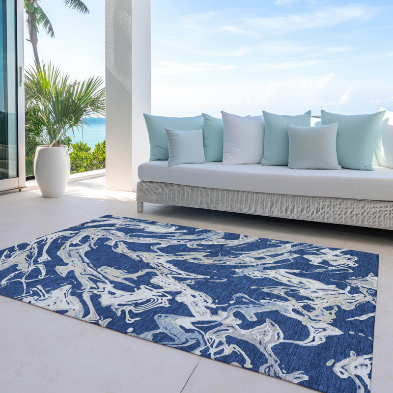 Machine Washable Indoor/Outdoor Chayden ACN1035 Rug, Rectangle 2'6" x 3'10"