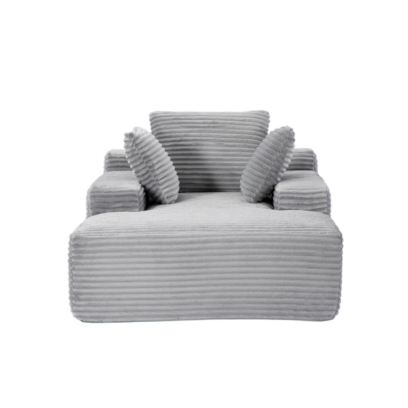 Méridienne surdimensionnée surdimensionnée Cozy Cloud Couch, Gris