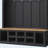 Hall Tree MDF Entryway Shoe Cabinet Storage Bench with 13 Compartments, Coat Rack with 6 Hooks, Farmhouse Wooden Style Organizer-1809038112
