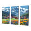 «Swiss Mountain Town Blossoming Spring Flowers» - ensemble d'art mural imprimé campagne-108318078-108318083