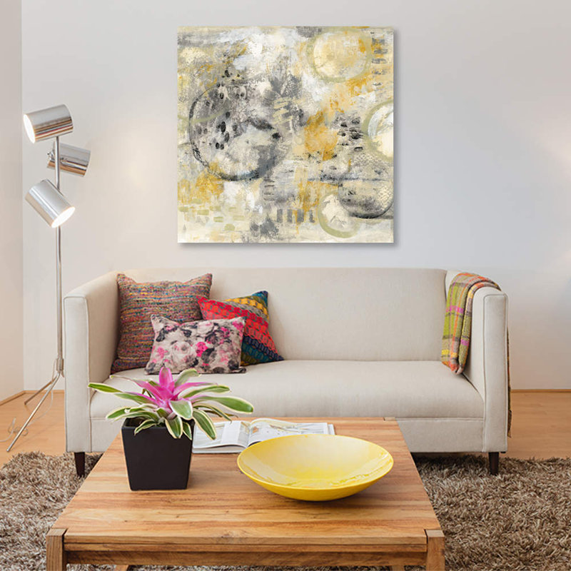 « de dérive », reproduction sur toile, H 37 po x l 37 po x P 1,5 po, Pas de tapis, Toile tendue