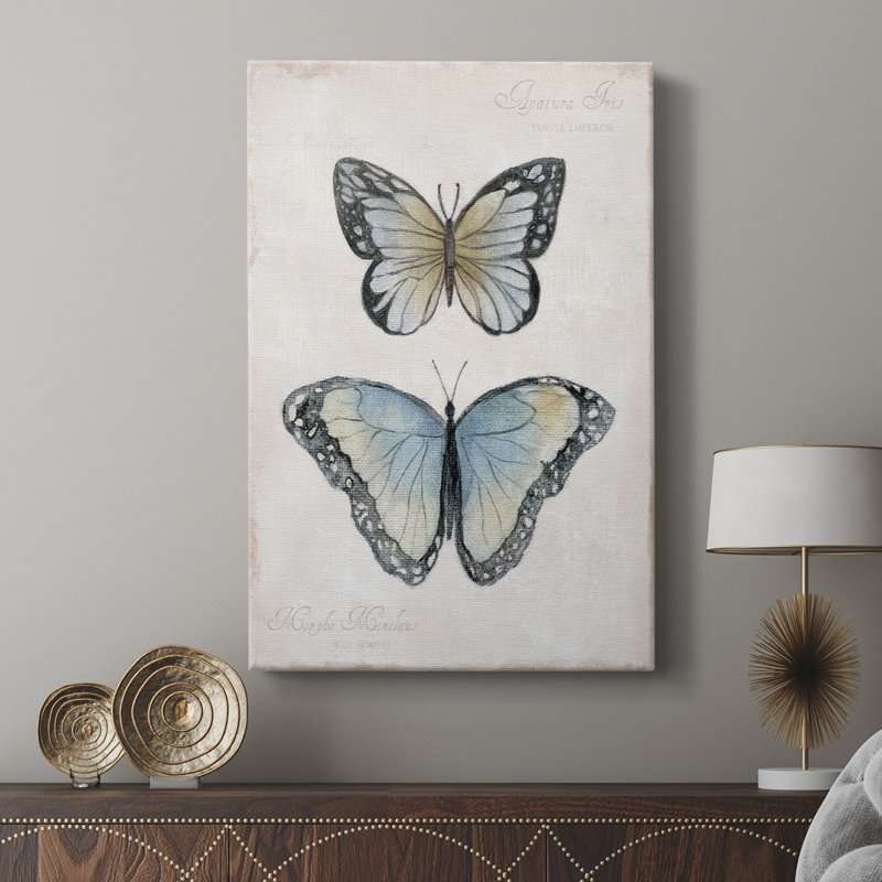 Papillons rétro II - galerie Cavas sur mesure, H 48 po x l 32 po